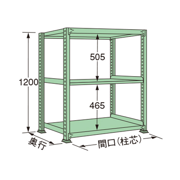 扶桑金属工業（株） 中量ラック MS 中量ラック MS1209S03T