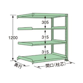 扶桑金属工業（株） 中量ラック MS 中量ラック MS1209M04R