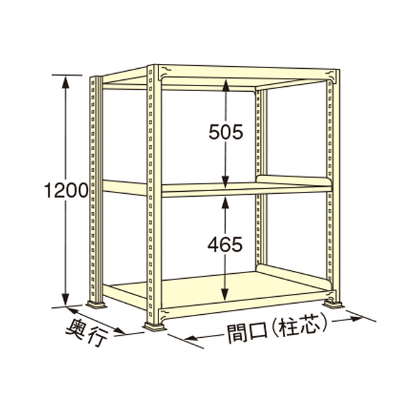 扶桑金属工業（株） 中量ラック WS 中量ラック WS1209M03T