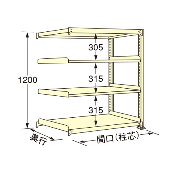 扶桑金属工業（株） 中量ラック WS 中量ラック WS1209M04R