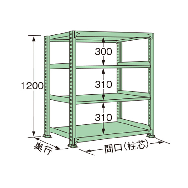 扶桑金属工業（株） 中量ラック ME 中量ラック ME1212L04T