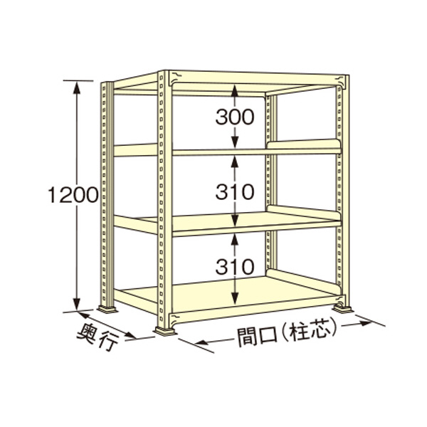 扶桑金属工業（株） 中量ラック WE 中量ラック WE1209S04T