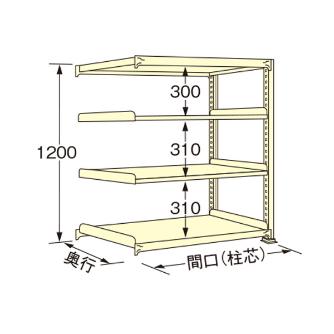 扶桑金属工業（株） 中量ラック WE 中量ラック WE1209S04R