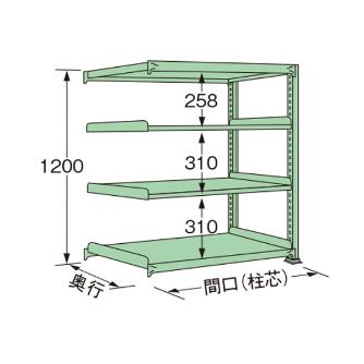 扶桑金属工業（株） 中量ラック MG 中量ラック MG1209L04R