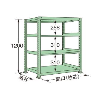 扶桑金属工業（株） 中量ラック MG 中量ラック MG1212L04T