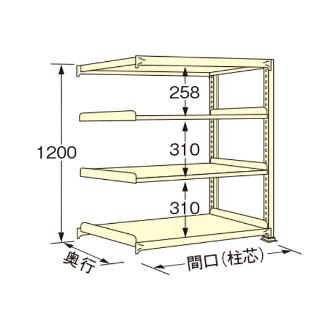 扶桑金属工業（株） 中量ラック WG 中量ラック WG1209L04R