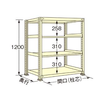 扶桑金属工業（株） 中量ラック WG 中量ラック WG1212K04T