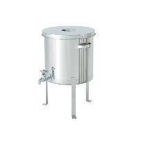 ＭＯＮＯＶＡＴＥ（株） 蛇口付ステンレス汎用容器 平鋼脚付 ST-W-FL