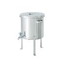 ＭＯＮＯＶＡＴＥ（株） 蛇口付ステンレス汎用容器 平鋼脚付 ST-W-FL