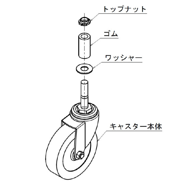 ＴＭＥＨジャパン（株） 差込キャスター IATH 差込キャスター IATH-U50B