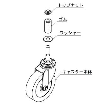 ＴＭＥＨジャパン（株） 差込キャスター IATH 差込キャスター IATH-U75B