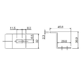 ＴＭＥＨジャパン（株） リフトテーブル用固定ブラケット LFB リフトテーブル用固定ブラケット LFB-001-WZ