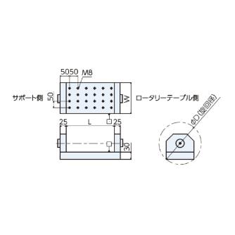 （株）ナベヤ ゆりかごセット オフセットタイプ YYO ゆりかごセット　オフセットタイプ YYO16J-350HAS