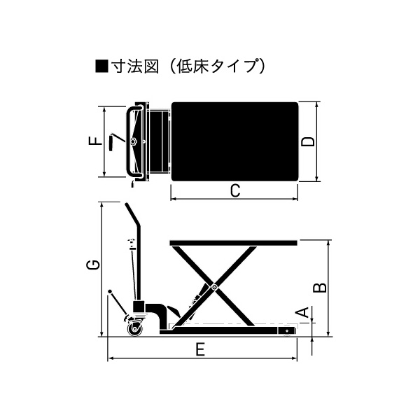 （株）をくだ屋技研 リフトテーブルキャデ LTX-H リフトテーブルキャデ LTX-H200L-6