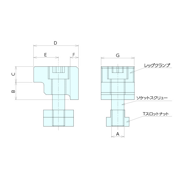 （株）ナベヤ マシンバイスシリーズ部品 取付クランプ BCS マシンバイスシリーズ部品　取付クランプ BCS16J