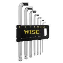フジ矢（株） ボールポイント剛短レンチ7本セット/S SBGTS-700(WISE)