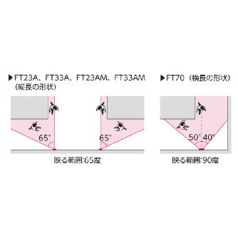 コミー（株） FFミラー通路 片側用 接着タイプ FT ＦＦミラー通路　片側用　接着タイプ FT70