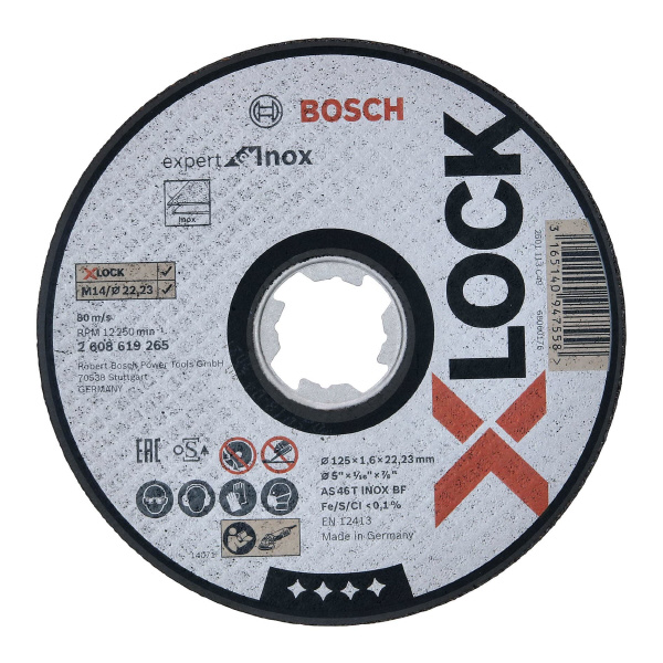 ボッシュ（株） X－LOCK 切断砥石 ＸＬ砥石１２５ｘ１．６ステンＥＸ 2608619265