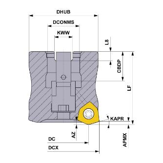 三菱マテリアル（株） カッタ 多機能用(アーバタイプ) WJX カッタ　多機能用（アーバタイプ） WJX14-050A03AR