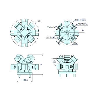 （株）ナベヤ マイクロバイス付ツーリングブロック TBMCZ マイクロバイス付ツーリングブロック TBMCZ40L30W20