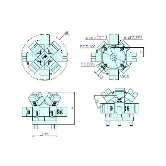 （株）ナベヤ マイクロバイス付ツーリングブロック TBMCZ マイクロバイス付ツーリングブロック TBMCZ40L3013-8
