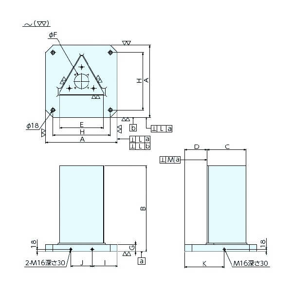 （株）ナベヤ MCツーリングブロック 3面スタンダード TBT ＭＣツーリングブロック　３面スタンダード TBT05S-35070