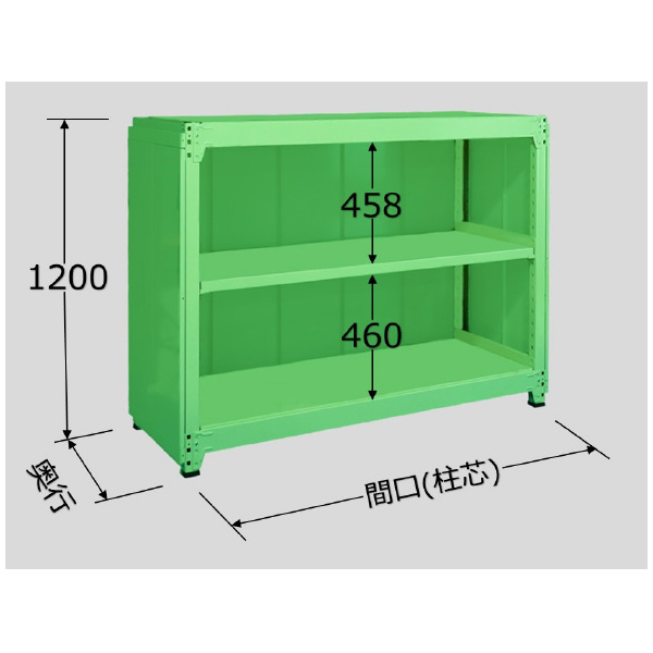 扶桑金属工業（株） 中量ラック デラックスパネルモデル PMM 中量ラック　デラックスパネルモデル PMM1212K03T