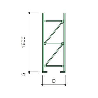扶桑金属工業（株） 重量スチールラック 組立トラス MR 重量スチールラック　組立トラス MR18L