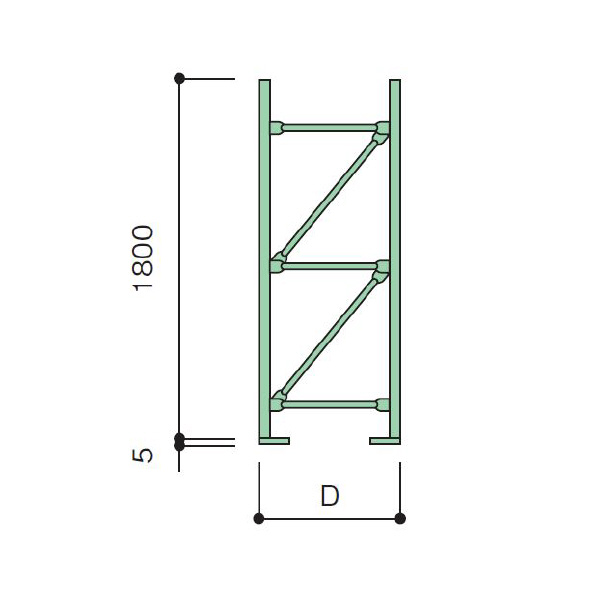 扶桑金属工業（株） 重量スチールラック 組立トラス MR 重量スチールラック　組立トラス MR18J