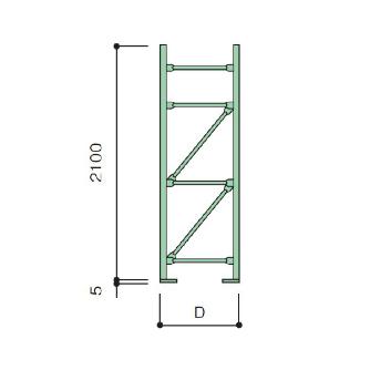 扶桑金属工業（株） 重量スチールラック 組立トラス MR 重量スチールラック　組立トラス MR21J