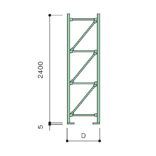 扶桑金属工業（株） 重量スチールラック 組立トラス MR 重量スチールラック　組立トラス MR24L