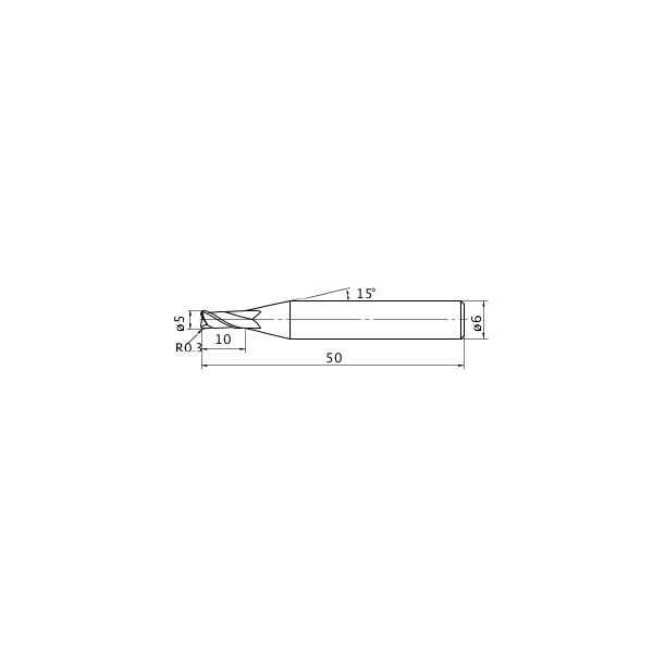 三菱マテリアル（株） エムスターエンドミル MS2MRB エムスターエンドミル MS2MRB D0500R030