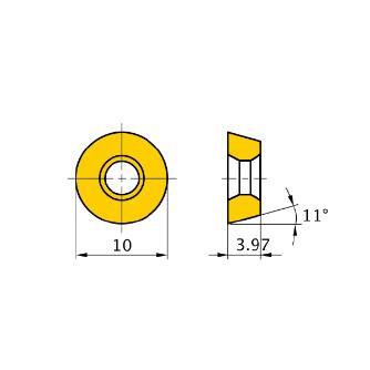 三菱マテリアル（株） カッタチップ RPMW カッタチップ（サーメット） RPMW10T3M0E NX4545