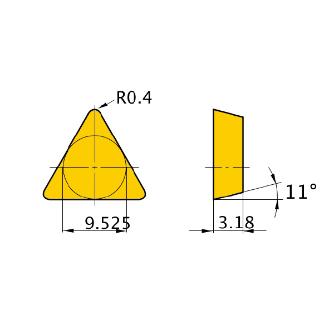 三菱マテリアル（株） 旋削用インサート TPMN 旋削用インサート（サーメット） TPMN160304 NX2525
