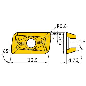 三菱マテリアル（株） カッタチップ APMT カッタチップ（超硬コーティング） APMT1604PDER-M2 VP15TF