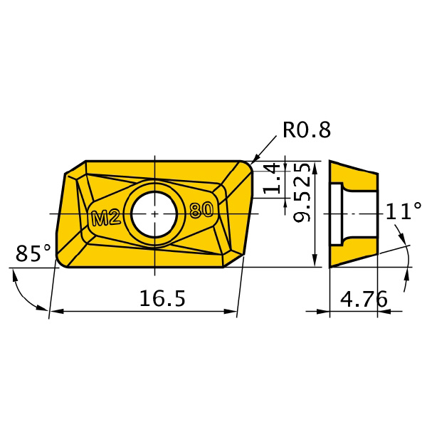 三菱マテリアル（株） カッタチップ APMT カッタチップ（超硬コーティング） APMT1604PDER-M2 VP15TF