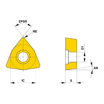 三菱マテリアル（株） 旋削用インサート WPGT 旋削用インサート（超硬コーティング） WPGT040204R-FS VP15TF