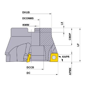 三菱マテリアル（株） カッタ 肩削り用(アーバタイプ) ASX440 カッタ　肩削り用（アーバタイプ） ASX400R08004C
