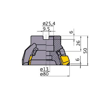 三菱マテリアル（株） カッタ 正面削り用 NF10000 カッタ　正面削り用 NF10000R0306C