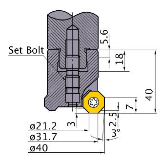 三菱マテリアル（株） カッタ 多機能用(アーバタイプ) OCTACUT カッタ　多機能用（アーバタイプ） OCTACUT0403ARB
