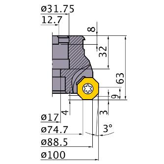 三菱マテリアル（株） カッタ 多機能用(アーバタイプ) OCTACUT カッタ　多機能用（アーバタイプ） OCTACUT1006DR