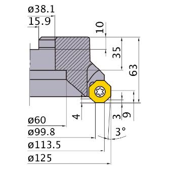 三菱マテリアル（株） カッタ 多機能用(アーバタイプ) OCTACUT カッタ　多機能用（アーバタイプ） OCTACUT1257ER