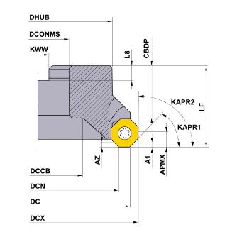 三菱マテリアル（株） カッタ 多機能用(アーバタイプ) OCTACUT カッタ　多機能用（アーバタイプ） OCTACUT1608FR
