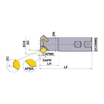 三菱マテリアル（株） 面取りカッタ CESPR 面取りカッタ CESPR323S32