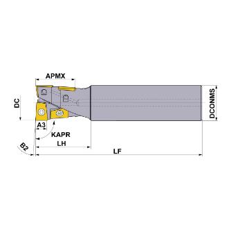 三菱マテリアル（株） ハイブリットミル AQXR ハイブリットミル AQXR204SN20S