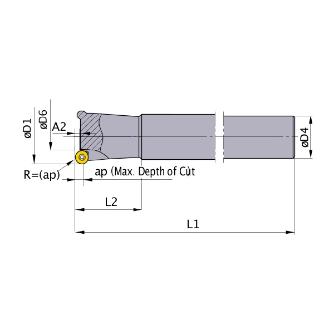 三菱マテリアル（株） カッタ 多機能用(シャンクタイプ) BRP カッタ　多機能用（シャンクタイプ） BRP4NR121LS12