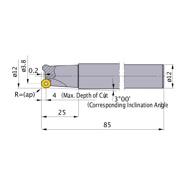 三菱マテリアル（株） カッタ 多機能用(シャンクタイプ) BRP カッタ　多機能用（シャンクタイプ） BRP4NR121S12