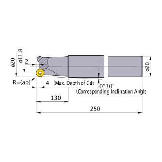 三菱マテリアル（株） カッタ 多機能用(シャンクタイプ) BRP カッタ　多機能用（シャンクタイプ） BRP4NR202ELS20