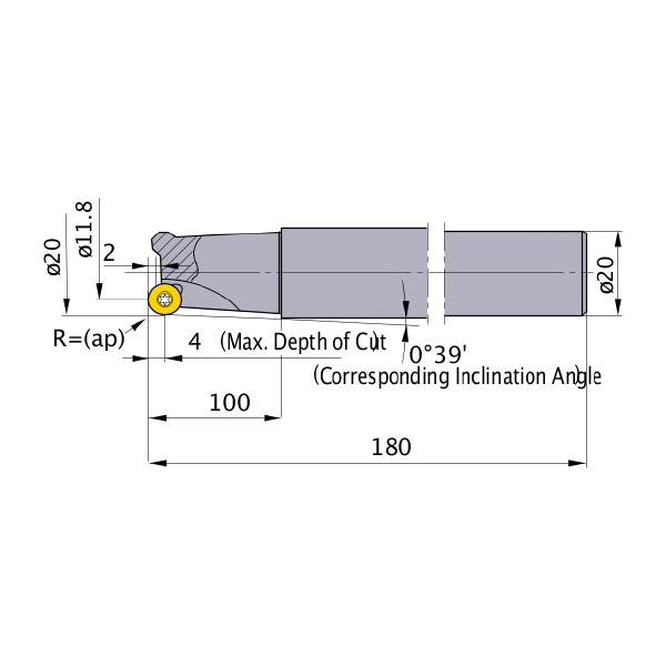 三菱マテリアル（株） カッタ 多機能用(シャンクタイプ) BRP カッタ　多機能用（シャンクタイプ） BRP4NR202LS20