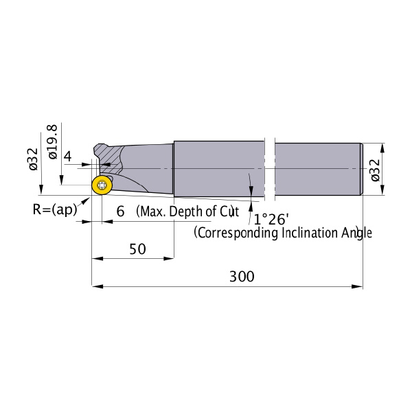 三菱マテリアル（株） カッタ 多機能用(シャンクタイプ) BRP カッタ　多機能用（シャンクタイプ） BRP6PR322ELS32